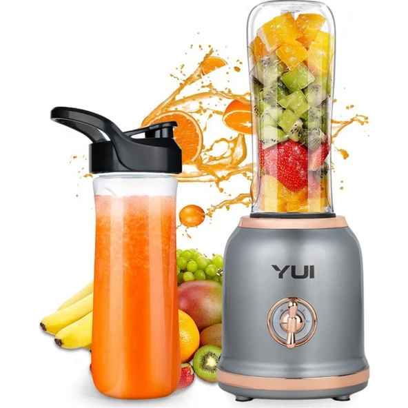 Yui M18 3'ü 1 Arada Retro Smoothie Blender Seti (Yui Türkiye Garantili) - Resim 2