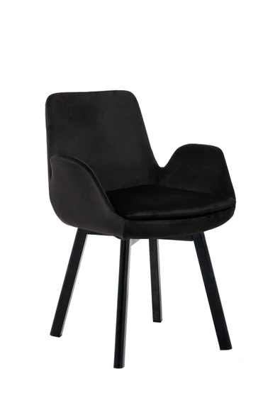 MARKAELZ SİYAH METAL AYAKLI SALON/MUTFAK SANDALYESİ PESCADO (BABYFACE) - 2