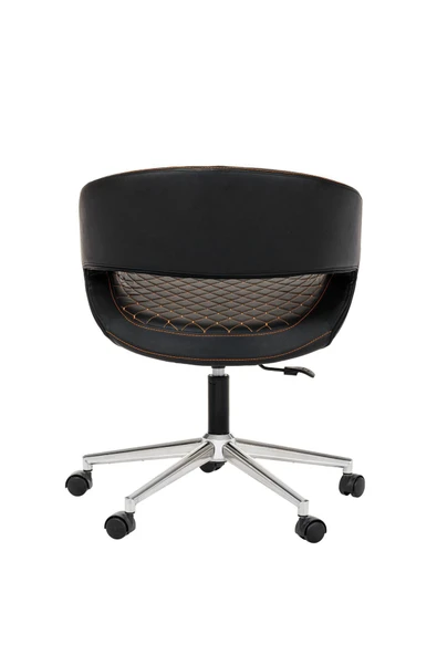 MARKAELZ Krom Metal Ayaklı  (ayarlanilabilir) Deri Kuaför Koltuğu - Resim 4