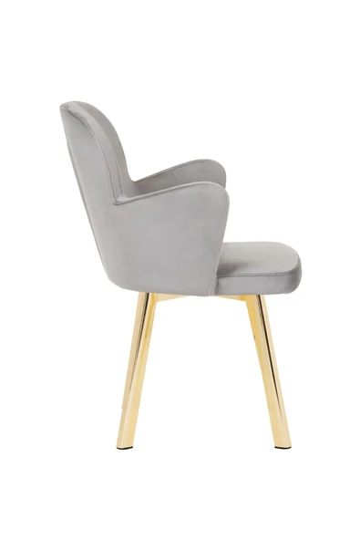 MARKAELZ GOLD METAL AYAKLI SALON/MUTFAK SANDALYESİ KOLLUKELEBEK (BABYFACE) - 3