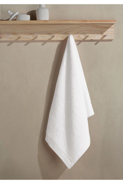 Pure Bambu 3'lü Banyo Havlu Seti Ekru 30x50 cm 50x85 cm 75x150 cm - 3