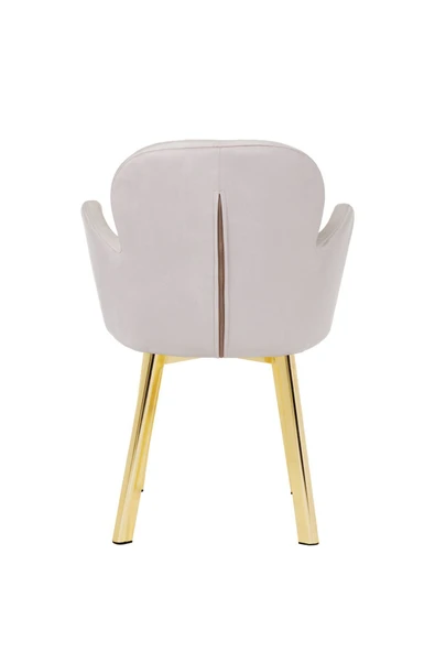 MARKAELZ GOLD METAL AYAKLI SALON/MUTFAK SANDALYESİ KOLLUKELEBEK (BABYFACE) - Resim 4