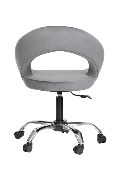 MARKAELZ Krom Metal Ayaklı Ofis Çocuk Odası Çalışma Sandalyesi (AYARLANILABİLİR) Raton Gri - 4