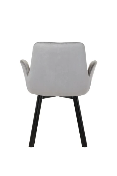 MARKAELZ SİYAH METAL AYAKLI SALON/MUTFAK SANDALYESİ PESCADO (BABYFACE) - 4