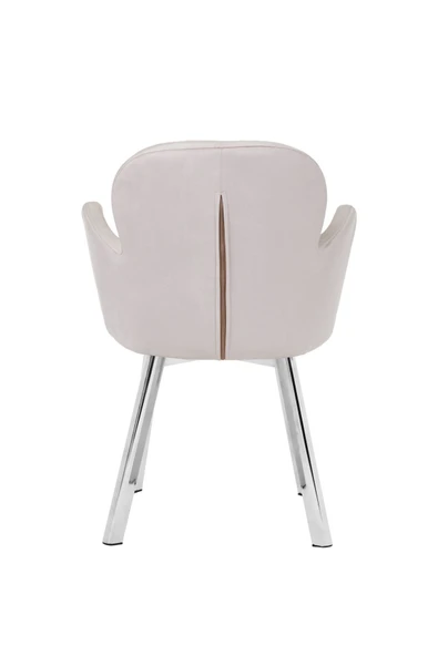 MARKAELZ KROM METAL AYAKLI SALON/MUTFAK SANDALYESİ KOLLUKELEBEK (BABYFACE) - Resim 4