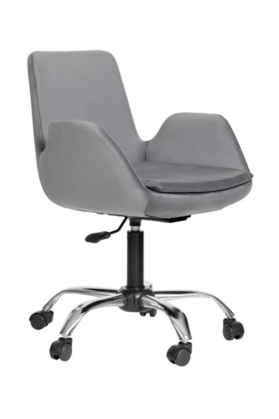 MARKAELZ Krom Metal Ayaklı Ofis Çocuk Odası Çalışma Sandalyesi (AYARLANILABİLİR) PESCADO - Resim 2