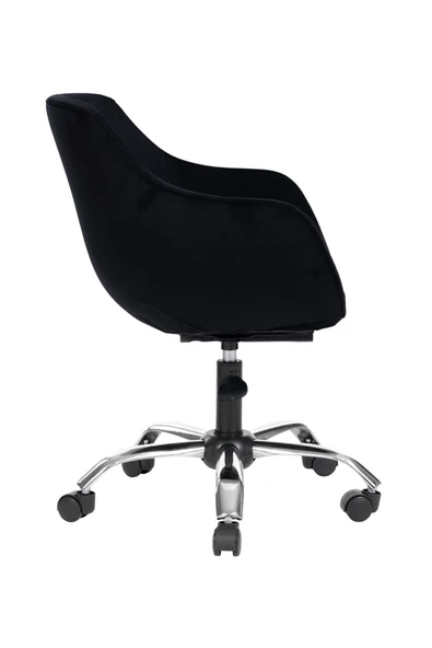 MARKAELZ Krom Metal Ayaklı Ofis Çocuk Odası Çalışma Sandalyesi (AYARLANILABİLİR) MONOKO - Resim 3