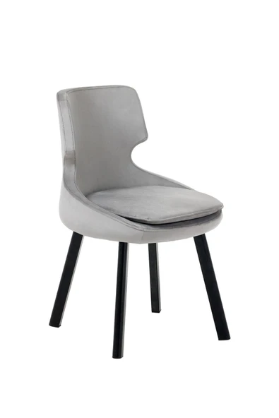 MARKAELZ SİYAH METAL AYAKLI SALON/MUTFAK SANDALYESİ SELEKULAK (BABYFACE) - Resim 2