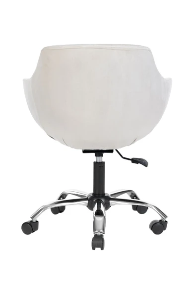 MARKAELZ Krom Metal Ayaklı Ofis Çocuk Odası Çalışma Sandalyesi (AYARLANILABİLİR) MONOKO - Resim 4