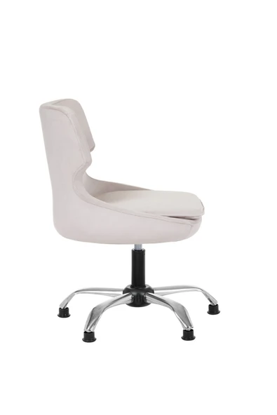 MARKAELZ Krom Metal Ayaklı Ofis Çocuk Odası Çalışma Sandalyesi (ayarlanilabilir) PAPUÇLU SELEKULAK - Resim 3