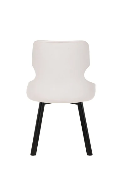 MARKAELZ SİYAH METAL AYAKLI SALON/MUTFAK SANDALYESİ SELEKULAK (BABYFACE) - Resim 4