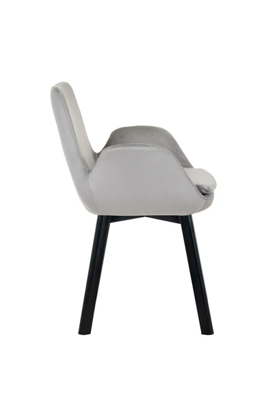 MARKAELZ SİYAH METAL AYAKLI SALON/MUTFAK SANDALYESİ PESCADO (BABYFACE) - 3