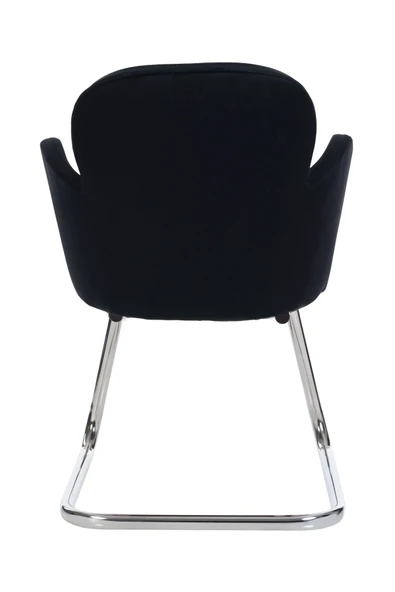 MARKAELZ MARKAELZ Krom Metal Ayaklı KELEBEK SANDALYE MİSAFİR KOLTUĞU BEKLEME KOLTUĞU - 3