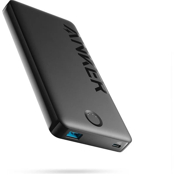 Anker 323 Powerbank 10000mAh - PowerCore 10K II Taşınabilir Hızlı Şarj Cihazı - 12W - Siyah - A1334 (Anker Türkiye Garantili)