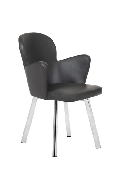 MARKAELZ KROM METAL AYAKLI SALON/MUTFAK SANDALYESİ KOLLUKELEBEK (DERİ) - Resim 2