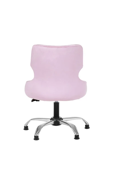 MARKAELZ Krom Metal Ayaklı Ofis Çocuk Odası Çalışma Sandalyesi (ayarlanilabilir) PAPUÇLU SELEKULAK - Resim 4