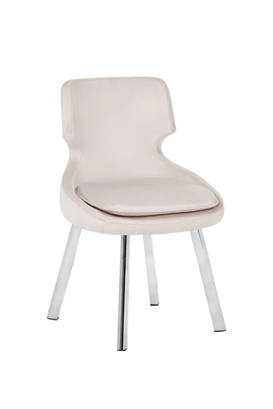 MARKAELZ KROM METAL AYAKLI SALON/MUTFAK SANDALYESİ SELEKULAK (BABYFACE) - Resim 2