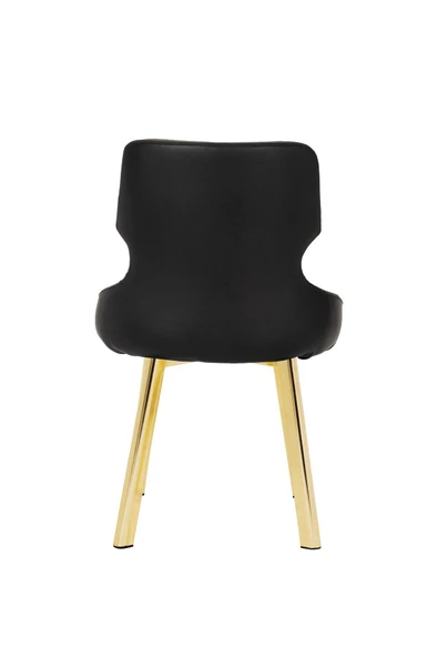 MARKAELZ GOLD METAL AYAKLI SALON/MUTFAK SANDALYESİ SELEKULAK (DERİ) - Resim 4