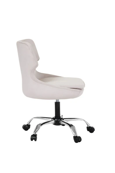 MARKAELZ Krom Metal Ayaklı Ofis Çocuk Odası Çalışma Sandalyesi (ayarlanilabilir) SeleKulak - Resim 3