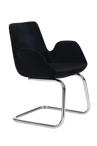 MARKAELZ Krom Metal Ayaklı PESCADO SANDALYE MİSAFİR KOLTUĞU BEKLEME KOLTUĞU - 2