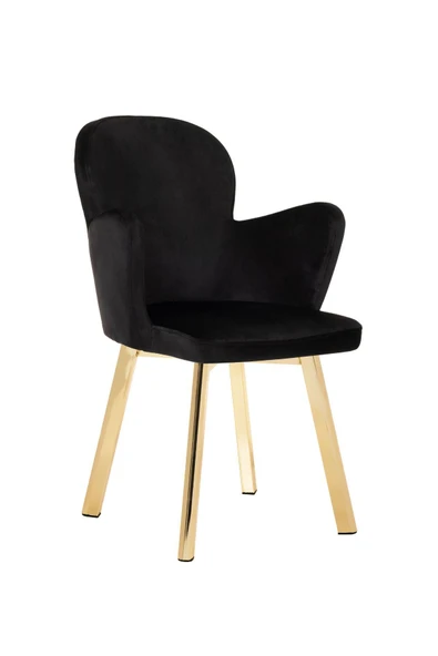 MARKAELZ GOLD METAL AYAKLI SALON/MUTFAK SANDALYESİ KOLLUKELEBEK (BABYFACE) - 2