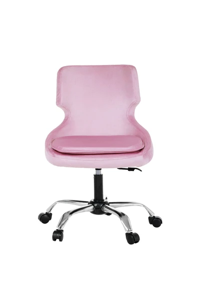 MARKAELZ Krom Metal Ayaklı Ofis Çocuk Odası Çalışma Sandalyesi (ayarlanilabilir) SeleKulak