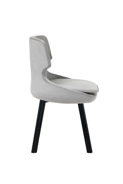 MARKAELZ SİYAH METAL AYAKLI SALON/MUTFAK SANDALYESİ SELEKULAK (BABYFACE) - Resim 3