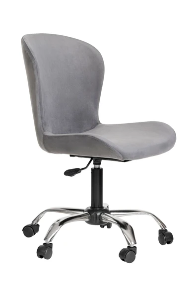 MARKAELZ Krom Metal Ayaklı Ofis Çocuk Odası Çalışma Sandalyesi (AYARLANILABİLİR) AÇELYA - Resim 2