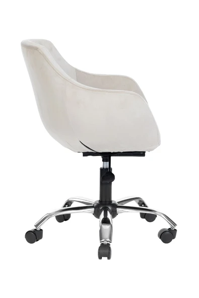 MARKAELZ Krom Metal Ayaklı Ofis Çocuk Odası Çalışma Sandalyesi (AYARLANILABİLİR) MONOKO - Resim 3