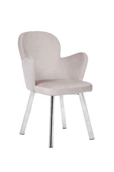 MARKAELZ KROM METAL AYAKLI SALON/MUTFAK SANDALYESİ KOLLUKELEBEK (BABYFACE) - Resim 2