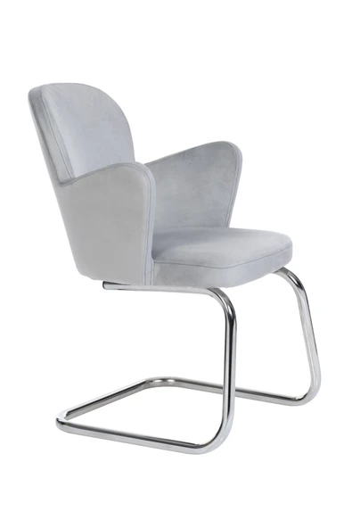 MARKAELZ MARKAELZ Krom Metal Ayaklı KELEBEK SANDALYE MİSAFİR KOLTUĞU BEKLEME KOLTUĞU - 2