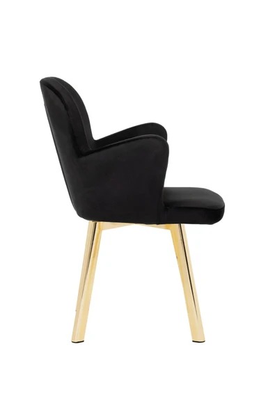 MARKAELZ GOLD METAL AYAKLI SALON/MUTFAK SANDALYESİ KOLLUKELEBEK (BABYFACE) - 3