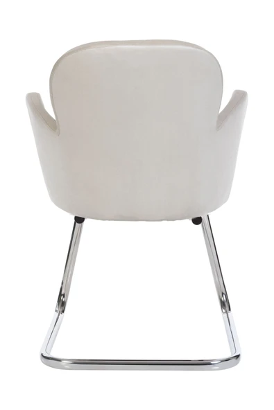 MARKAELZ MARKAELZ Krom Metal Ayaklı KELEBEK SANDALYE MİSAFİR KOLTUĞU BEKLEME KOLTUĞU - 4