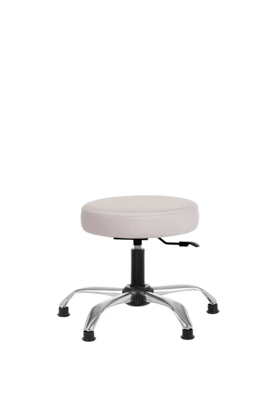 MARKAELZ Krom Ayakli 360 Derece Dönen Tabure Papuçlu ürün görseli