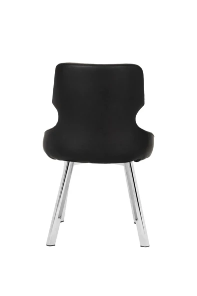 MARKAELZ KROM METAL AYAKLI SALON/MUTFAK SANDALYESİ SELEKULAK (DERİ) - Resim 4