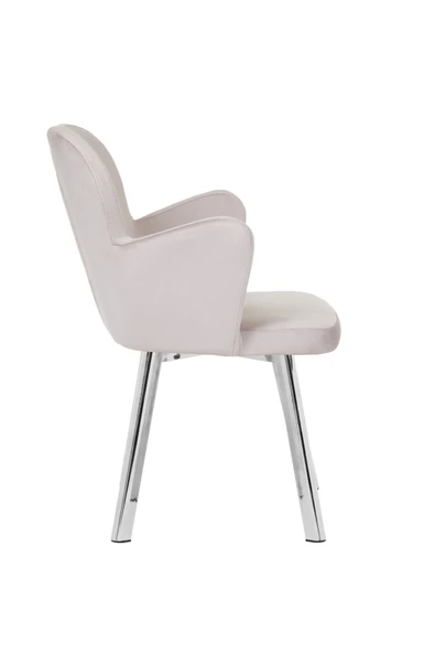 MARKAELZ KROM METAL AYAKLI SALON/MUTFAK SANDALYESİ KOLLUKELEBEK (BABYFACE) - Resim 3