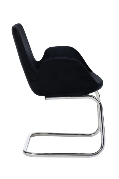 MARKAELZ Krom Metal Ayaklı PESCADO SANDALYE MİSAFİR KOLTUĞU BEKLEME KOLTUĞU - 3