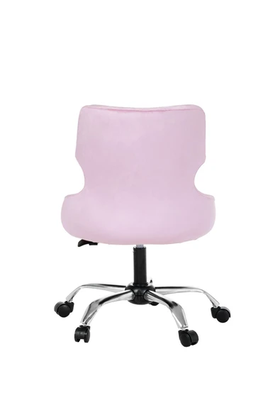 MARKAELZ Krom Metal Ayaklı Ofis Çocuk Odası Çalışma Sandalyesi (ayarlanilabilir) SeleKulak - 4