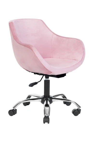 MARKAELZ Krom Metal Ayaklı Ofis Çocuk Odası Çalışma Sandalyesi (AYARLANILABİLİR) MONOKO - Resim 2