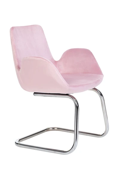 MARKAELZ Krom Metal Ayaklı PESCADO SANDALYE MİSAFİR KOLTUĞU BEKLEME KOLTUĞU - 2