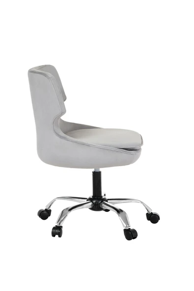 MARKAELZ Krom Metal Ayaklı Ofis Çocuk Odası Çalışma Sandalyesi (ayarlanilabilir) SeleKulak - 3