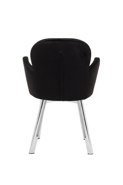 MARKAELZ KROM METAL AYAKLI SALON/MUTFAK SANDALYESİ KOLLUKELEBEK (BABYFACE) - 4