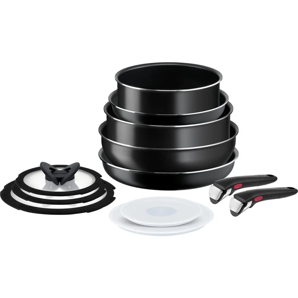 Tefal L15392 Ingenio Titanyum 1X SimpleCook Büyük Tava ve Tencere Seti 12 Parça - 2100125537