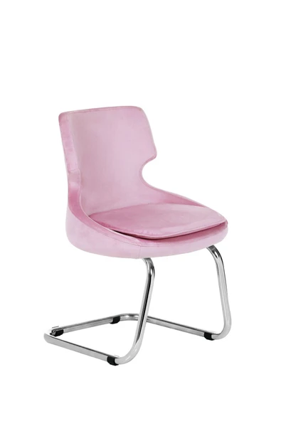 MARKAELZ Krom Metal Ayaklı MİSAFİR KOLTUĞU BEKLEME KOLTUĞUC SELEKULAK (BABY FACE KUMAŞ) - 2