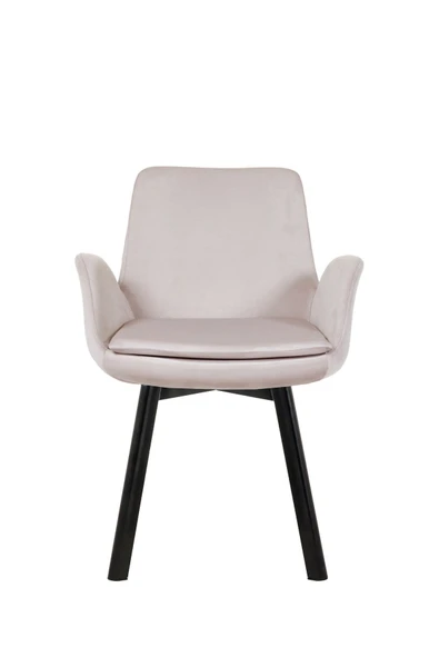 MARKAELZ SİYAH METAL AYAKLI SALON/MUTFAK SANDALYESİ PESCADO (BABYFACE) ürün görseli 1