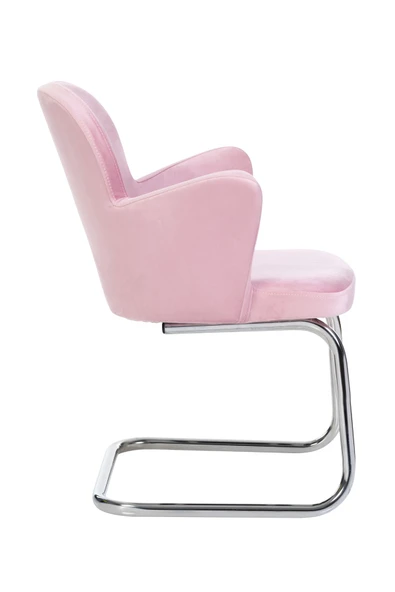 MARKAELZ Krom Metal Ayaklı Kelebek Sandalye Misafir Koltuğu Bekleme Koltuğu - 3