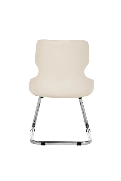 MARKAELZ Krom Metal Ayaklı SANDALYE MİSAFİR KOLTUĞU BEKLEME KOLTUĞUDERİ SELEKULAK - 4