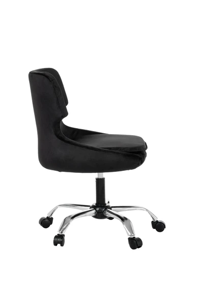 MARKAELZ Krom Metal Ayaklı Ofis Çocuk Odası Çalışma Sandalyesi (ayarlanilabilir) SeleKulak - Resim 3