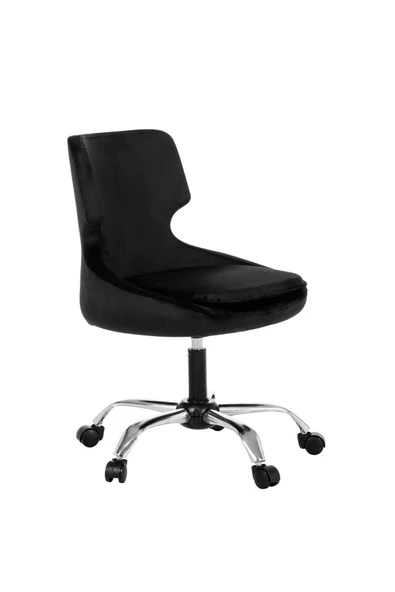 MARKAELZ Krom Metal Ayaklı Ofis Çocuk Odası Çalışma Sandalyesi (ayarlanilabilir) SeleKulak - Resim 2