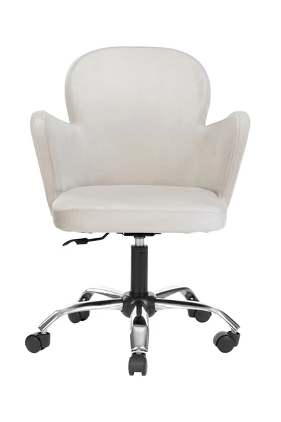 MARKAELZ Krom Metal Ayaklı Ofis Çocuk Odası Çalışma Sandalyesi (AYARLANABİLİR) KELEBEK ürün görseli 1